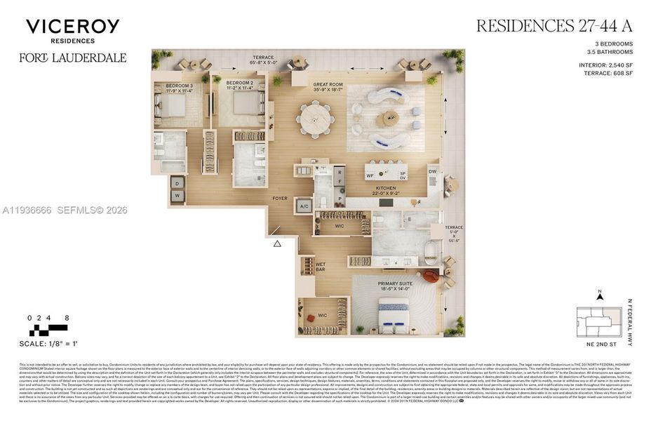 2D floor plan layout of this home in , Fort Lauderdale, FL (Image 5).