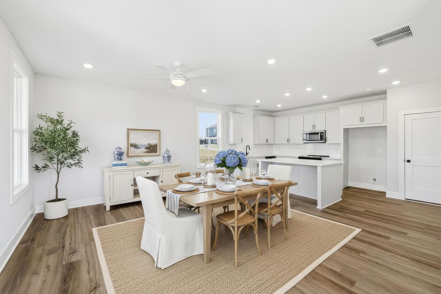 Furnished interior view inside a new home in Wildflower, Chattanooga (Image 2). Furnished interior view inside a new home in Wildflower, Chattanooga (Image 2).