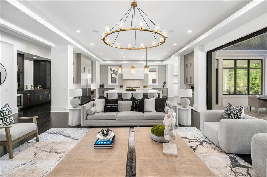 Furnished interior view inside a new home in , Sandy Springs (Image 33).