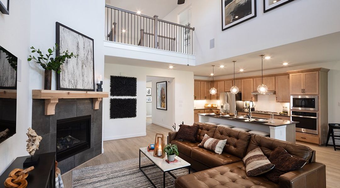Representative furnished interior of a home built from the Terracotta by Taylor Morrison in Cross Creek Meadows, Celina (Image 5).