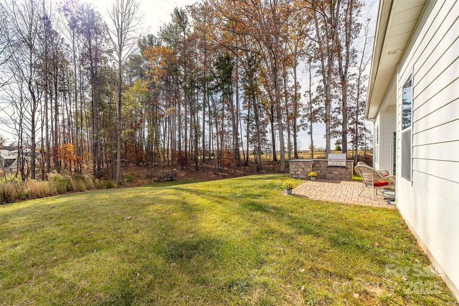 Exterior details and patio area of a home in The Vineyards on Lake Wylie, Charlotte (Image 24).