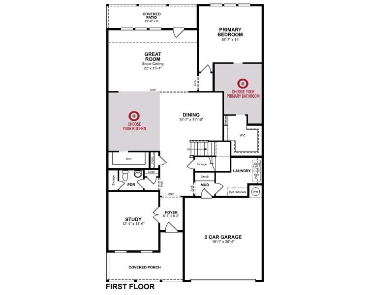 2D floor plan layout of this home in Brookville Estates, Forney, TX (Image 4). 2D floor plan layout of this home in Brookville Estates, Forney, TX (Image 4).