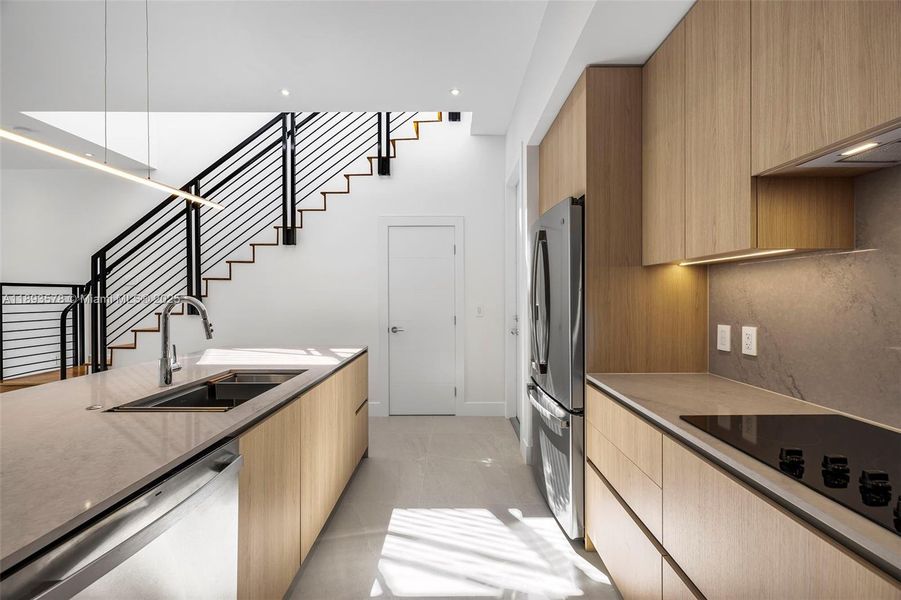 Furnished interior view inside a new home in , Miami (Image 8).