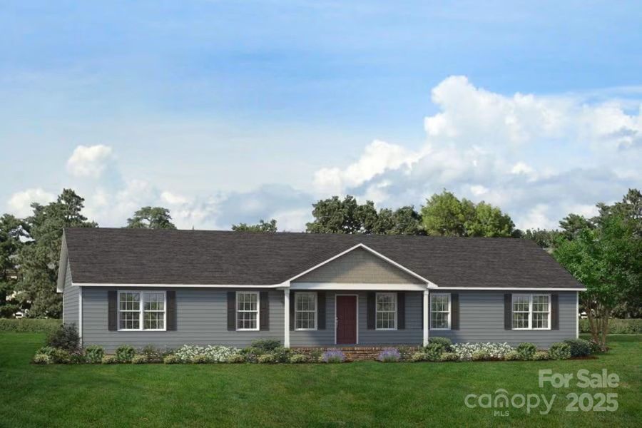 Front exterior of a new home in , Connelly Springs, NC, highlighting curb appeal (Image 5).