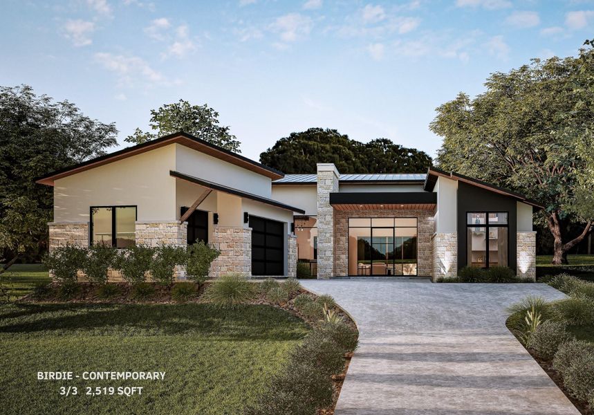 Front Elevation -Contemporary