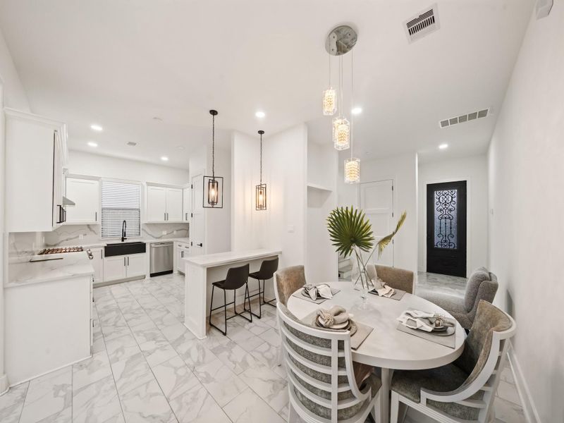 Dining Area and Kitchen
