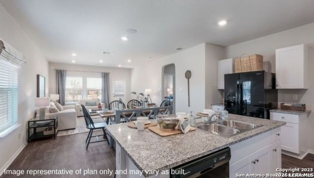 Furnished interior view inside a new home in Redbird Ranch, San Antonio (Image 10).