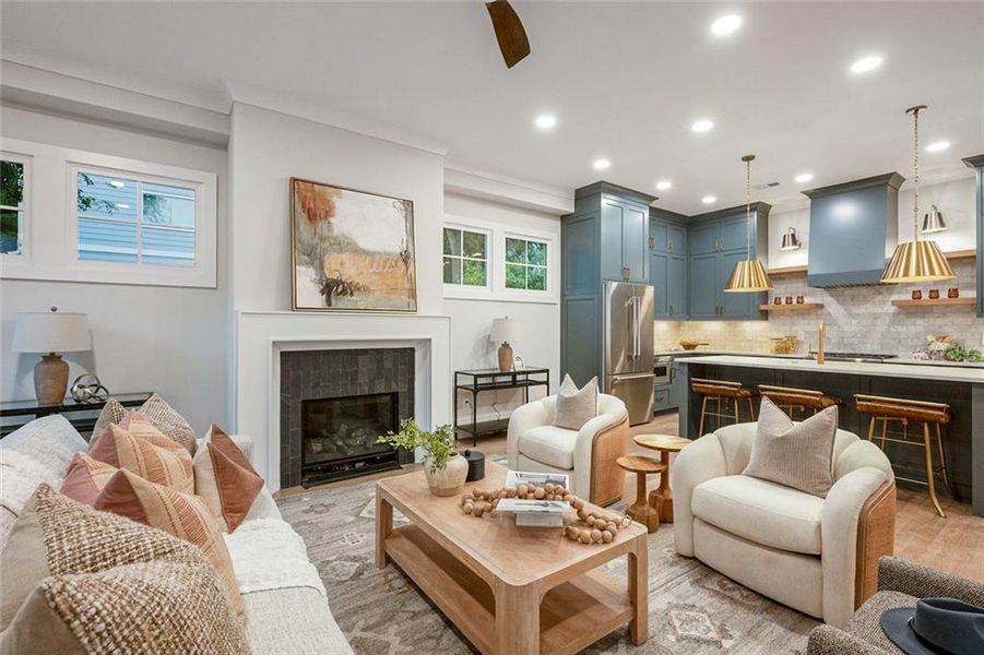 Furnished interior view inside a new home in , Atlanta (Image 27).