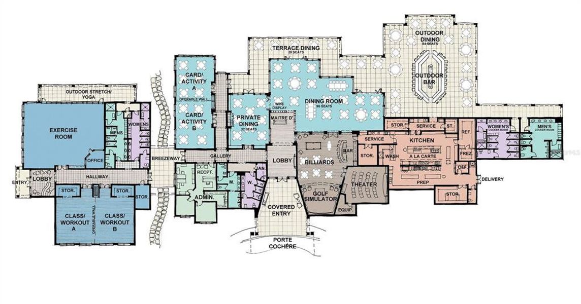 Clubhouse floor plan