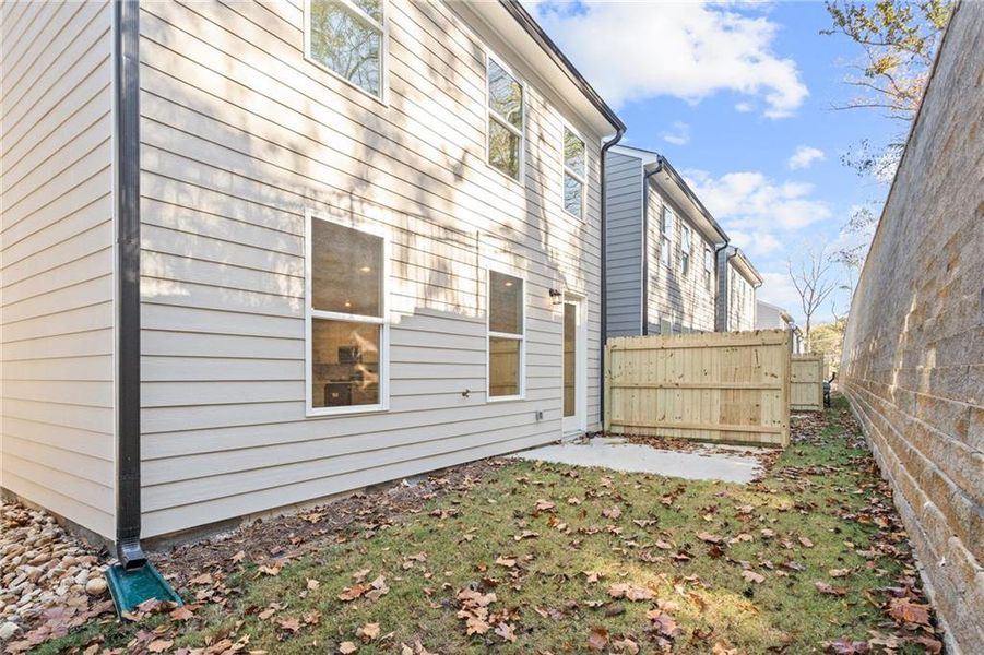 Exterior details and patio area of a home in The Village at Shallowford, Kennesaw (Image 4).