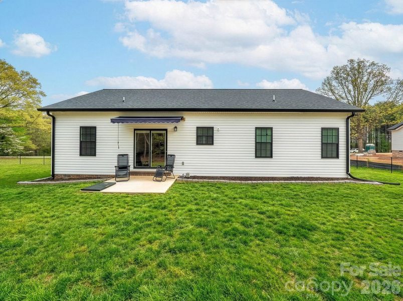 Exterior details and patio area of a home in , Crouse (Image 3).