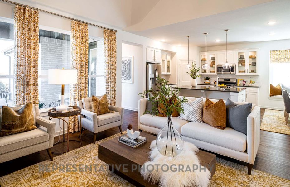 Furnished interior view inside a new home in Pomona, Manvel (Image 9). Furnished interior view inside a new home in Pomona, Manvel (Image 9).