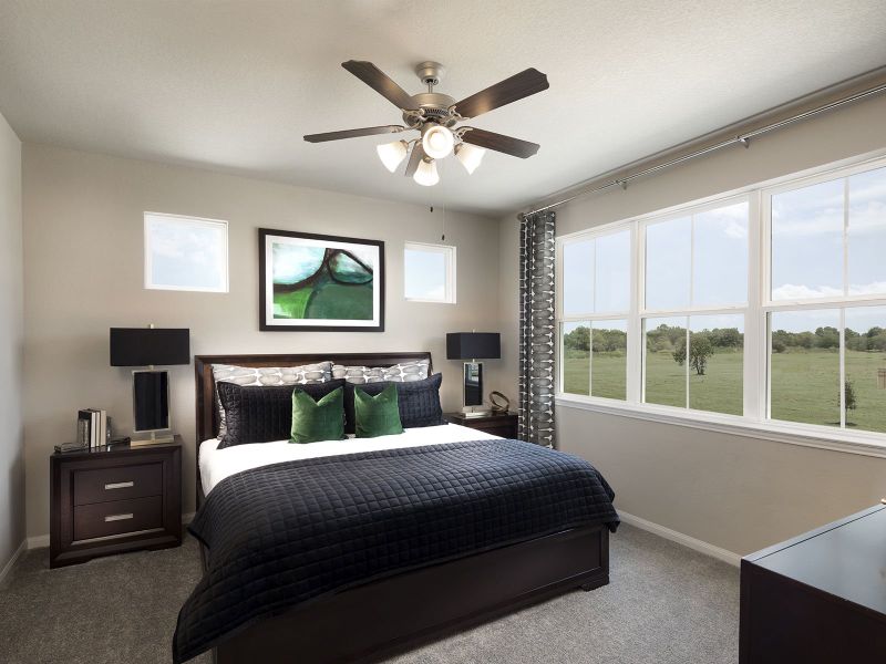 Furnished interior view inside a new home in Spring Brook Village - City Series, Houston (Image 6).