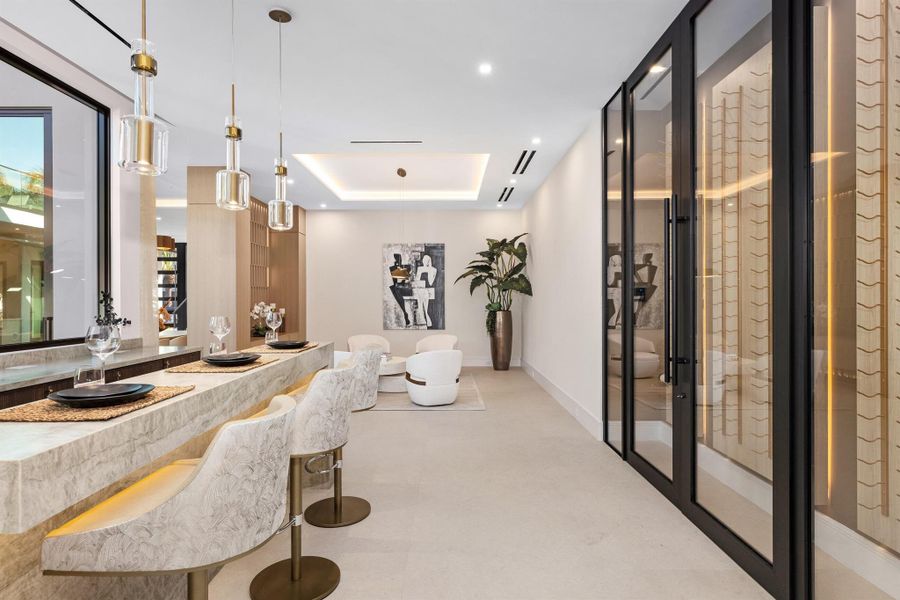 Furnished interior view inside a new home in , Boca Raton (Image 53). Furnished interior view inside a new home in , Boca Raton (Image 53).