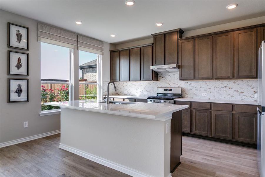 Furnished interior view inside a new home in The Preserve, Justin (Image 8).