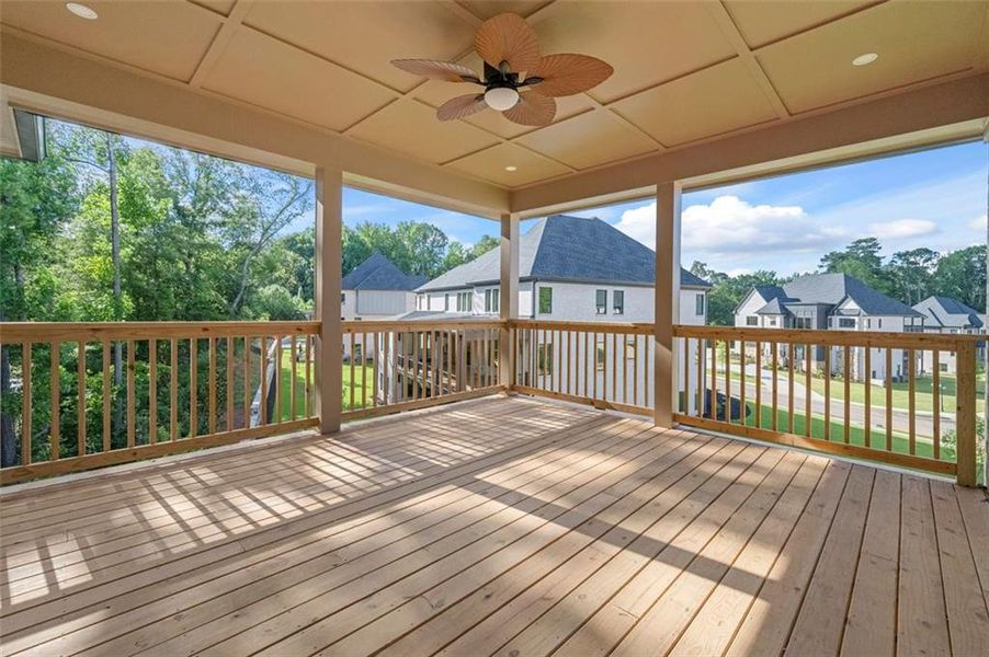 Exterior details and patio area of a home in Timber Rock Manor, Cumming (Image 36).