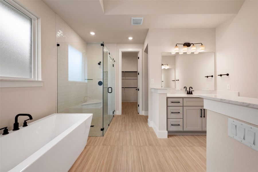 Furnished interior view inside a new home in La Cima, San Marcos (Image 8).
