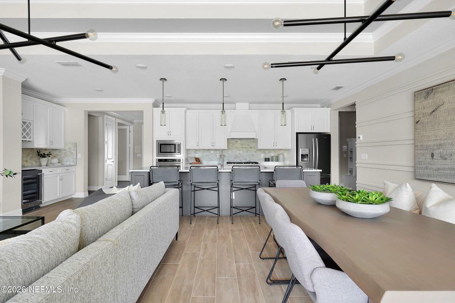 Furnished interior view inside a new home in , Yulee (Image 4).