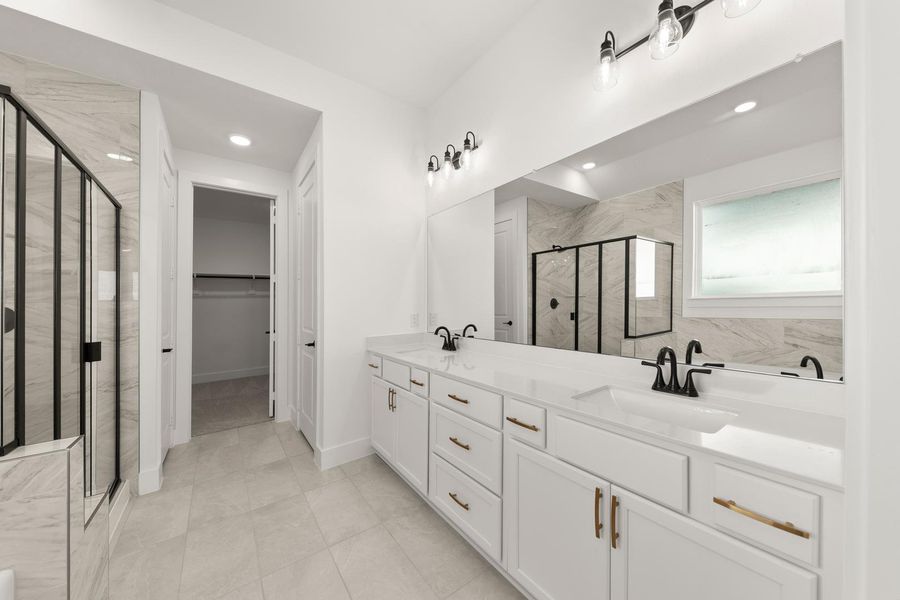 Furnished interior view inside a new home in Inspiration Collection 60 at Painted Tree, McKinney (Image 9).