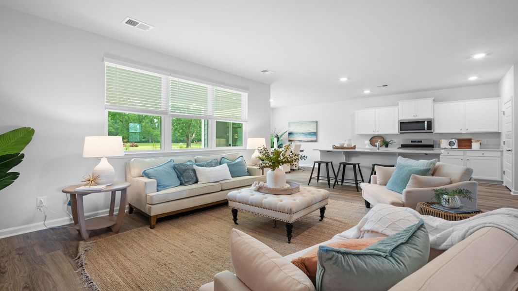 Furnished interior view inside a new home in Fernhill Farms, Statesboro (Image 3). Furnished interior view inside a new home in Fernhill Farms, Statesboro (Image 3).