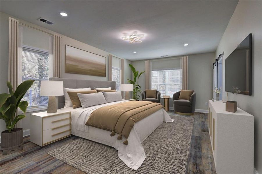 Furnished interior view inside a new home in , Atlanta (Image 6).