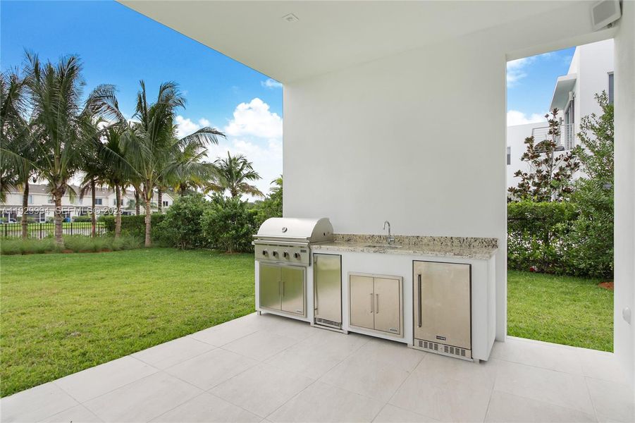 Exterior details and patio area of a home in , Weston (Image 29). Exterior details and patio area of a home in , Weston (Image 29).