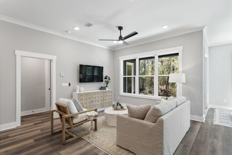 Furnished interior view inside a new home in Tessera, Santa Rosa Beach (Image 18).