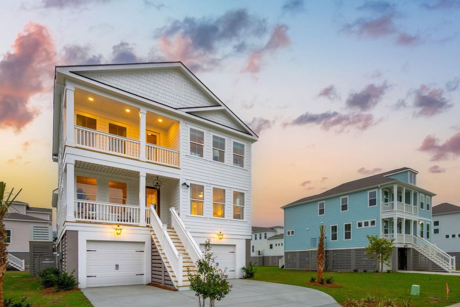 Front exterior of a new home in Miller's Crossing, Johns Island, SC, highlighting curb appeal (Image 31).