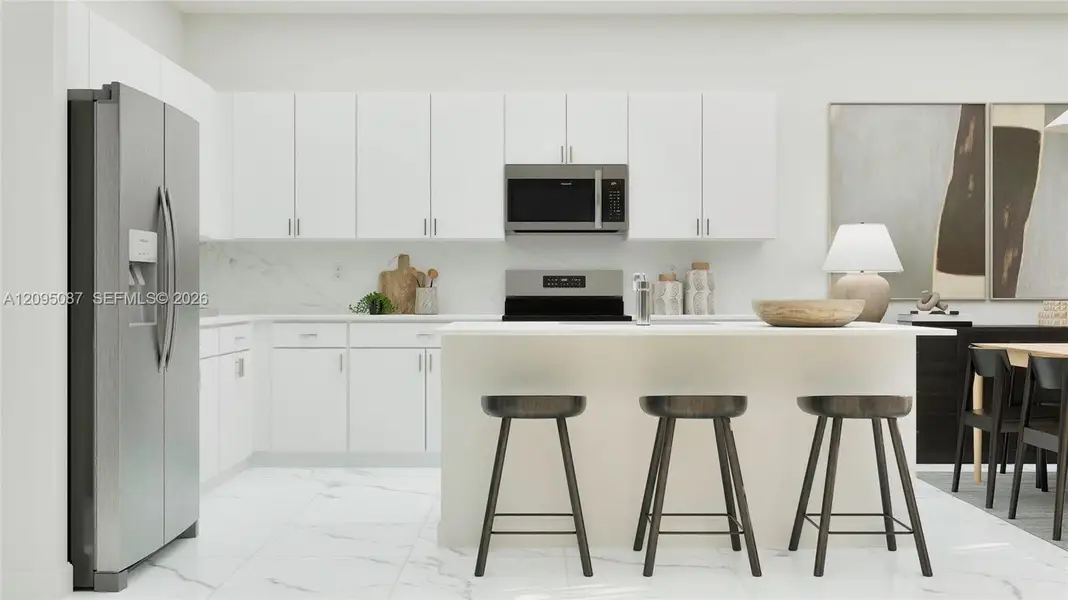Furnished interior view inside a new home in Solterra, Sunrise (Image 14).