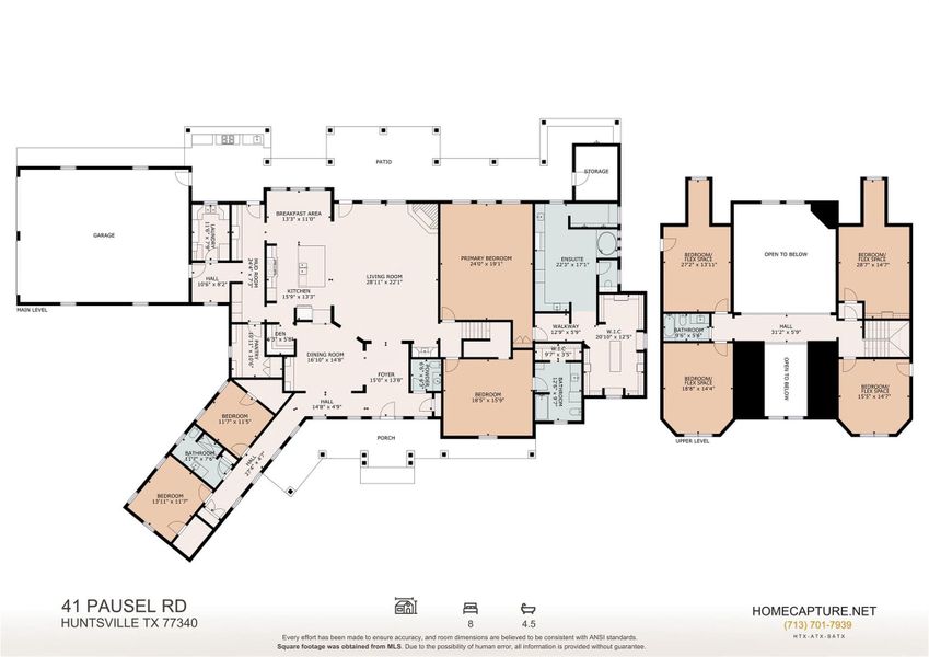 2D floor plan layout of this home in , New Waverly, TX (Image 5).