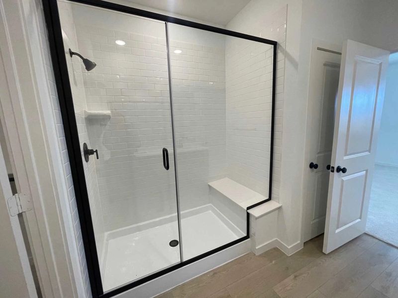 Primary Bathroom Construction Progress featuring the Luxe Collection Primary Bathroom Construction Progress featuring the Luxe Collection