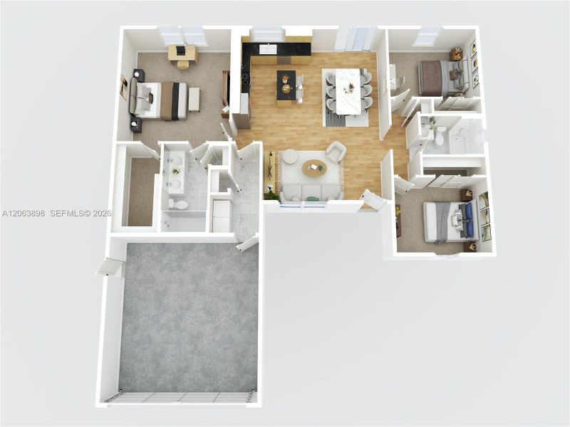 2D floor plan layout of this home in , Sebring, FL (Image 4). 2D floor plan layout of this home in , Sebring, FL (Image 4).