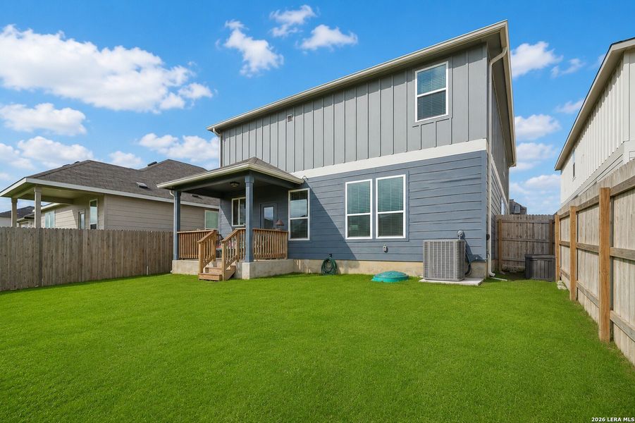 Exterior details and patio area of a home in Lily Springs, Seguin (Image 25). Exterior details and patio area of a home in Lily Springs, Seguin (Image 25).