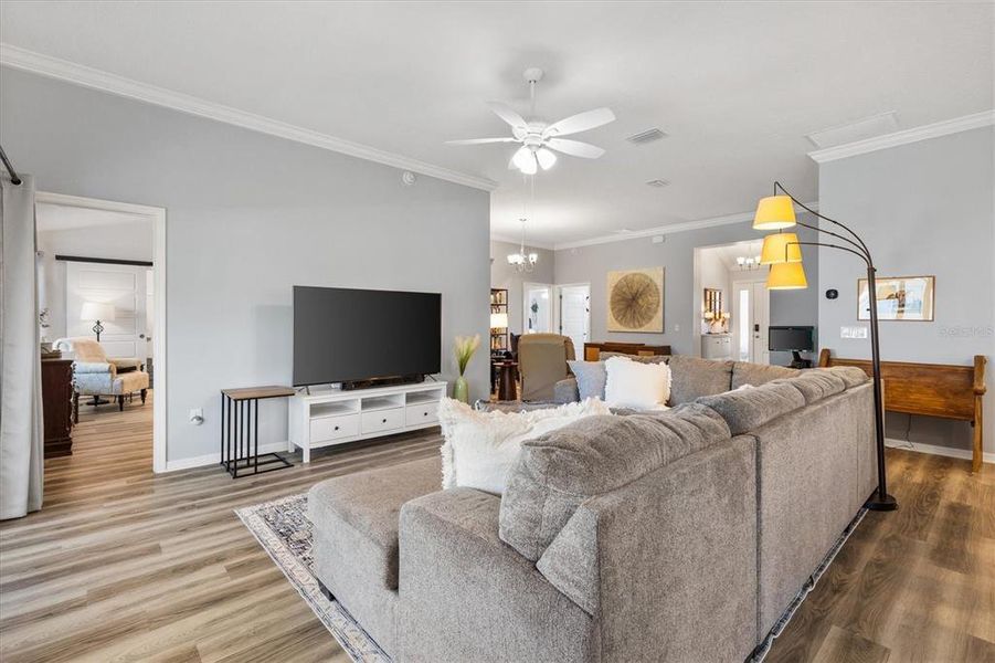 Furnished interior view inside a new home in , The Villages (Image 6).