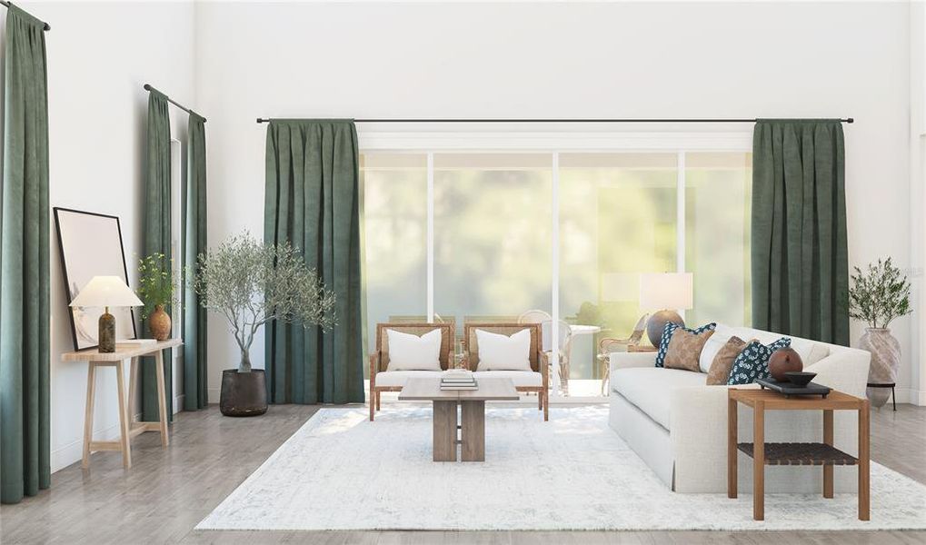 Furnished interior view inside a new home in Eden Preserve, Altamonte Springs (Image 12).