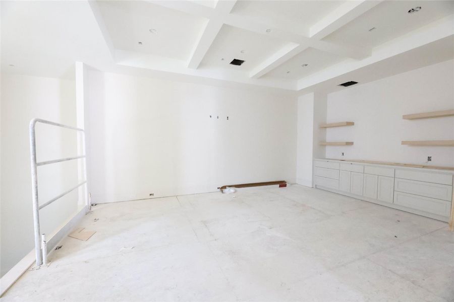 2nd Floor Game Room is pre-wired for surround sound and is the central area around all secondary bedrooms & flexroom upstairs.