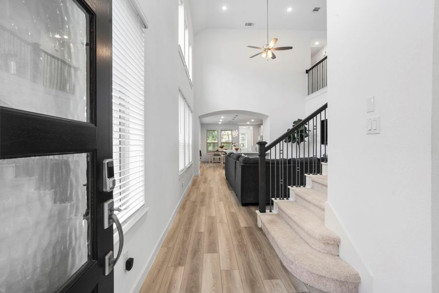 Luxury vinyl plank flooring in main living areas Luxury vinyl plank flooring in main living areas