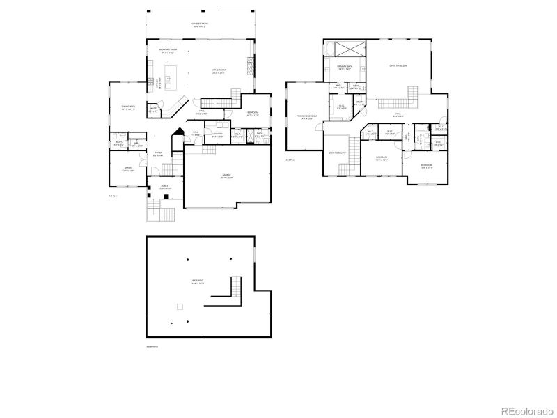 2D floor plan layout of this home in , Castle Rock, CO (Image 23). 2D floor plan layout of this home in , Castle Rock, CO (Image 23).