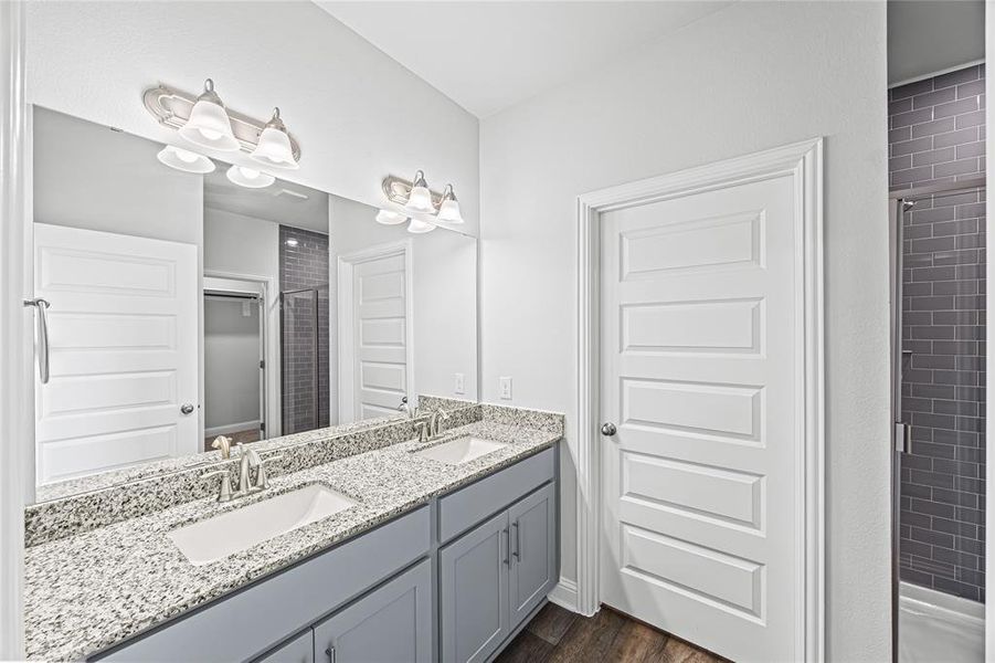 Furnished interior view inside a new home in Stonebrooke, Conroe (Image 6).