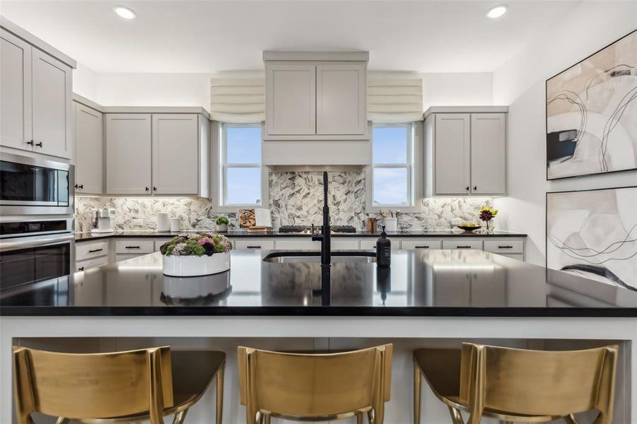 This chef's dream kitchen offers outstanding style, storage and prep space!