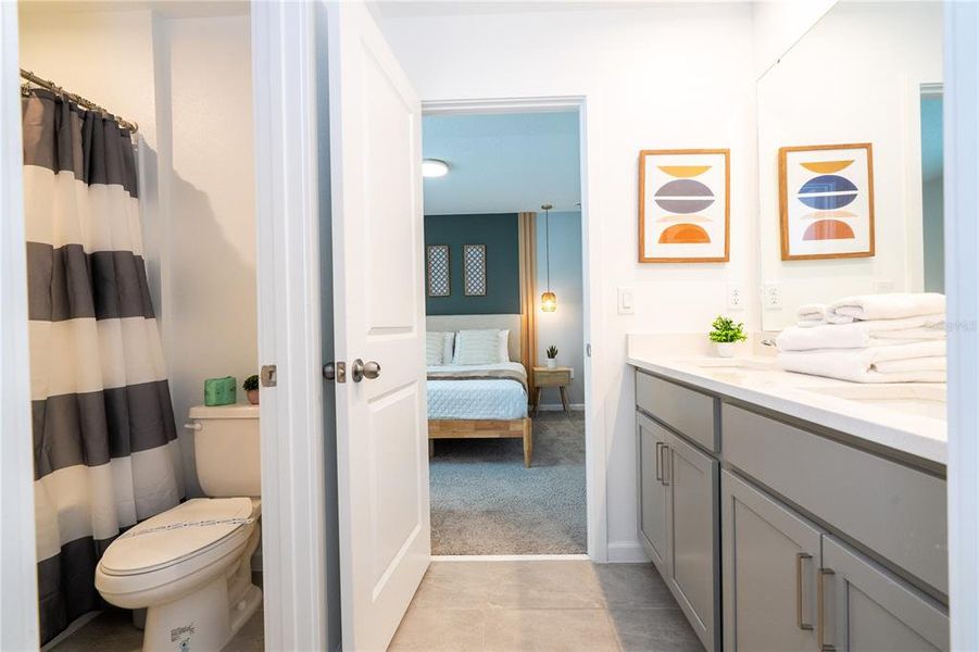 Furnished interior view inside a new home in , Kissimmee (Image 65).