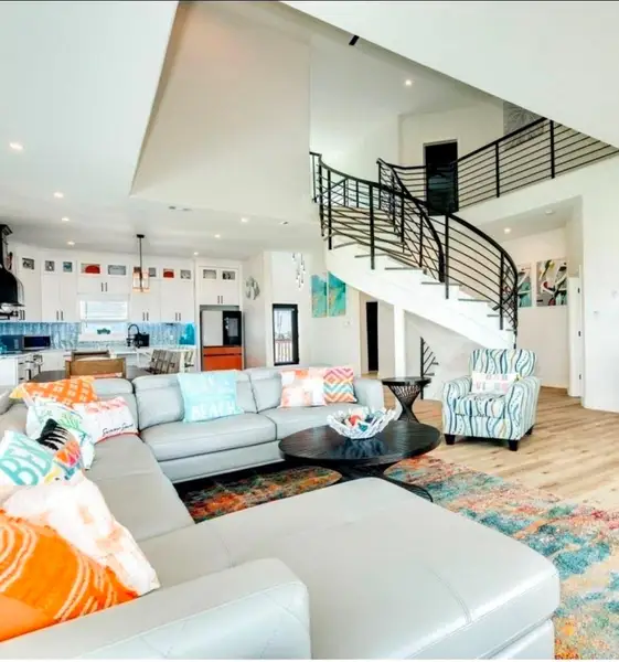 Furnished interior view inside a new home in , Galveston (Image 10).