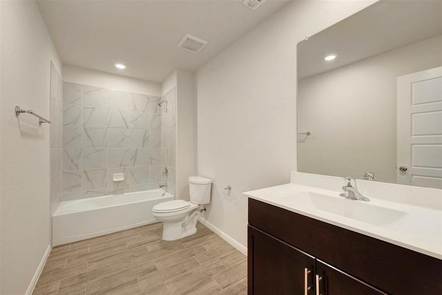 Furnished interior view inside a new home in The Preserve, Justin (Image 9).