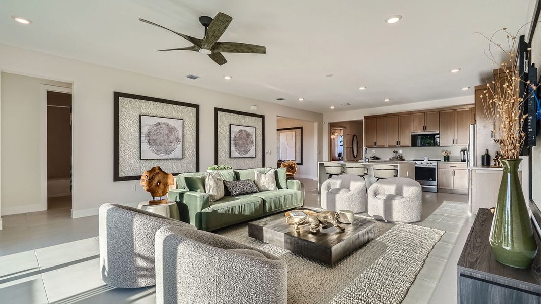 Furnished interior view inside a new home in Estrella Square, Homestead (Image 8). Furnished interior view inside a new home in Estrella Square, Homestead (Image 8).