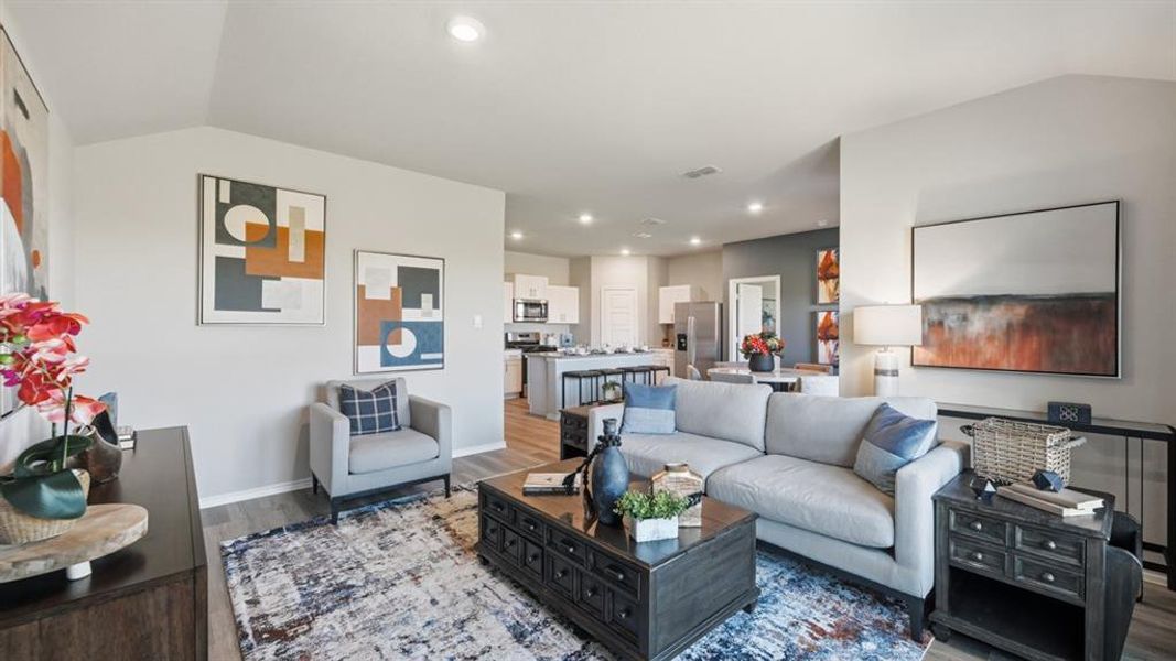 Furnished interior view inside a new home in Lonestar at Liberty Trails, Fort Worth (Image 24).