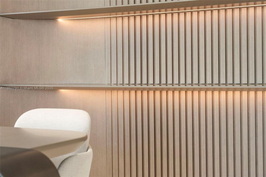 Furnished interior view inside a new home in , Miami (Image 11).