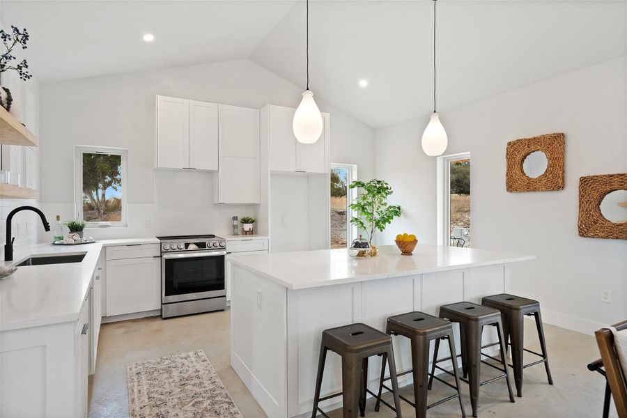 Furnished interior view inside a new home in , Wimberley (Image 11).