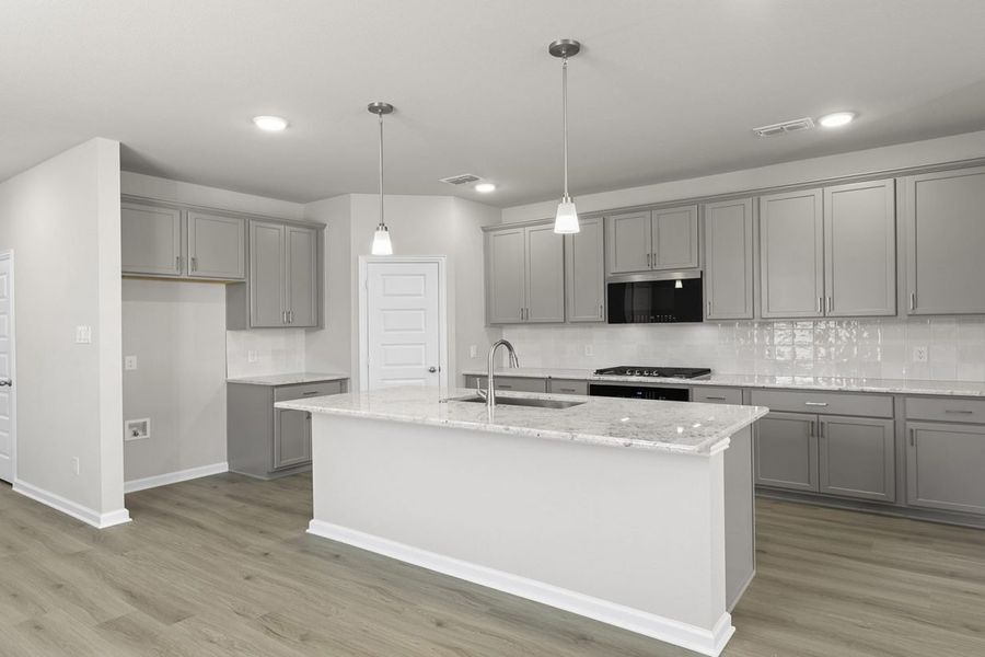 Representative furnished interior of a home built from the Cedar Sorella 40s by Brohn Homes in Sorella, Tomball (Image 7).