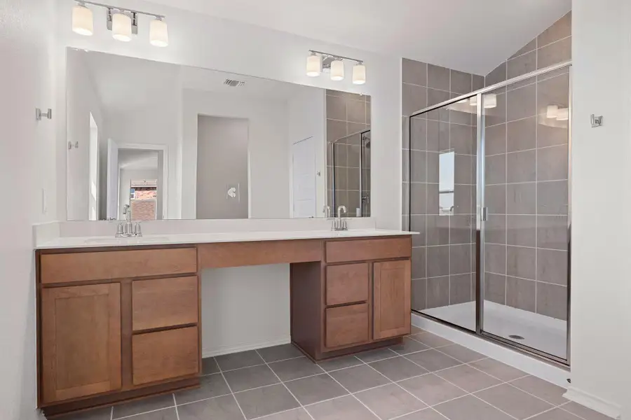 Furnished interior view inside a new home in Salerno - Classic Collection, Round Rock (Image 8). Furnished interior view inside a new home in Salerno - Classic Collection, Round Rock (Image 8).