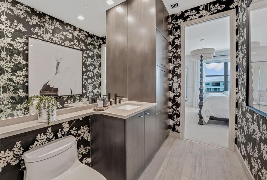 Furnished interior view inside a new home in Apex at Avenir, Palm Beach Gardens (Image 17).